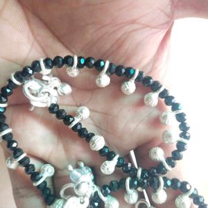 Pure Silver Ghungroo Nazariya Payal 1 Pair.