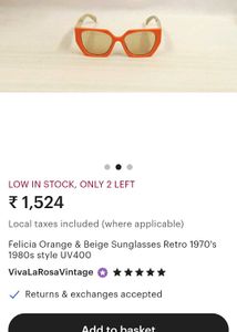 🍊Cutie Orange Frame Sunglasses