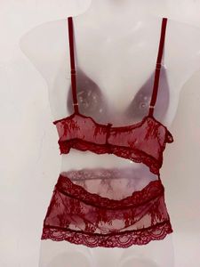 Red Lace Bralette