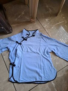 Unique Chinese Tradition Button Up Top🩵💫