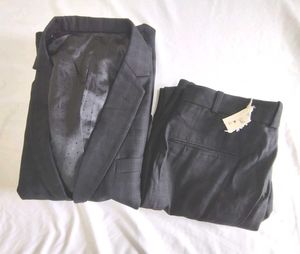 Womens Gray Two-Piece Suit