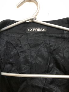 Express Black Wool Waistcoat