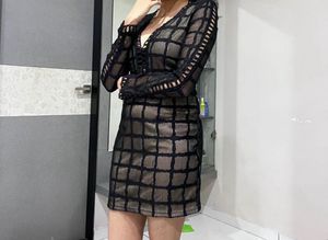 Deep Neck Party Dress