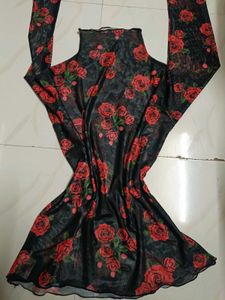 Floral Print Mini Dress