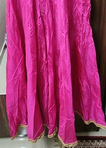 Pink &amp; Gold Indian Lehenga Set