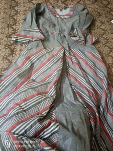 New Chanderi Lahriya Gown