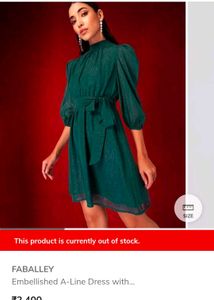 Emerald Green Tie-Waist party dress ✨👗