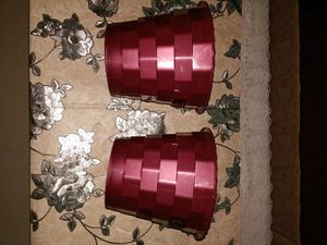 New  Pair of Plastic Flower Pots( 8 inch)