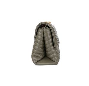 Inc.5 Textured Olive Structured Chain Sling Bag