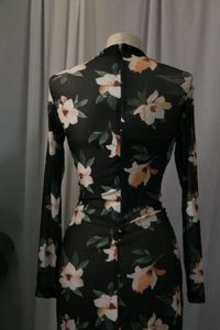 Floral Mesh Midi Dress