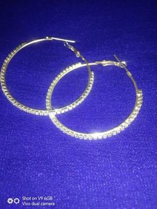 Sparkling Hoop Earrings