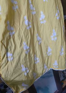 🔥 Sale 🔥Yellow fulkari kurti