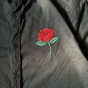 Embroidery Rose Hilfiger Shirt