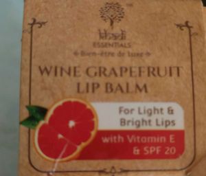 Khadi Essentials Wine Grapefruit Lip 👄 Balm