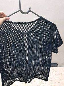 Crochet Black Cover-Up