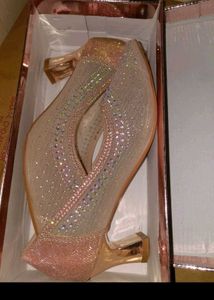 Women Embellished Diamond Heels for Bridal/Wedding