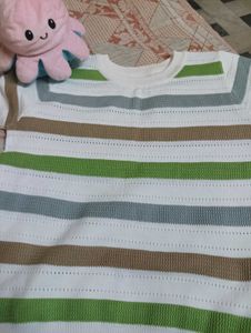 Striped Knit Top