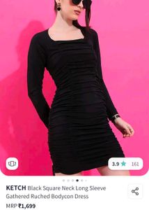 Chic Black Bodycon Mini Dress