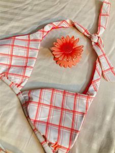 Checkered Padded Bikini Top – Super Cute &amp; Comfy!
