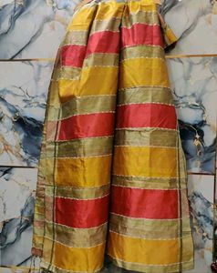 brand new saree handloom + uncut blouse piece