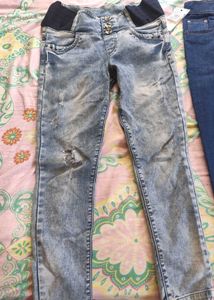 Distressed Denim Pant