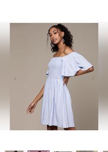 LABEL RITU KUMARShirred Fit &amp; Flare Dress with But
