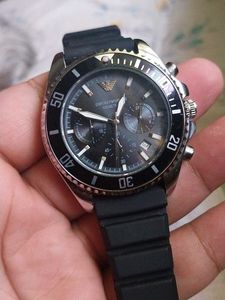 Emporio Armani AR11360 Black Chrono Dial Watch
