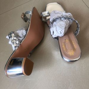 New Silver Formal Heels