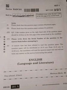 CBSE ORIGINAL PAPER class 10th