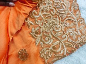 GORGEOUS ORANGE SAREE