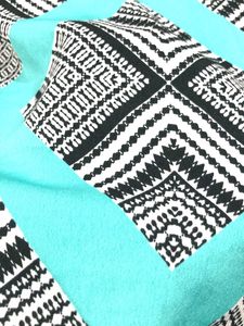 Patterned Flutter Sleeve Top