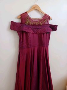 NEW SATIN MAXI GOWN