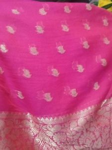 Pink Banarasi Saree