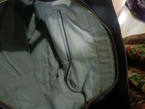 Classic Black Leather Tote Bag for Women |