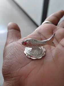 Pure Silver Fish For Laxmi Pooja Used