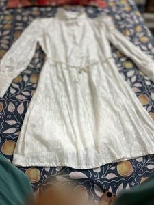 White Shirt Dress with Belt