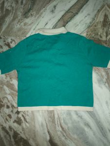 Striped Green Polo T-Shirt