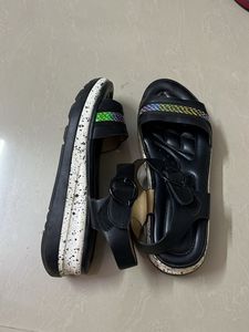 Forever New Black Wedges Sandals