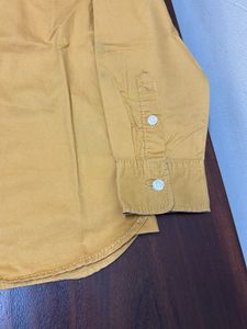 Kids Mustard Button-Down Shirt