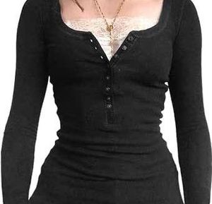 Cute Black Long Sleeve Top