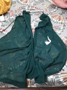 Emerald Chevron Mini Dress