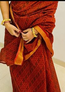 Elegant Red Saree