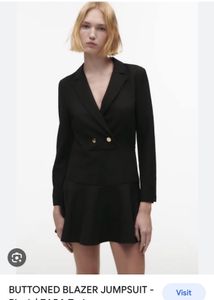 Zara Blazer Dress With Skort Small Size