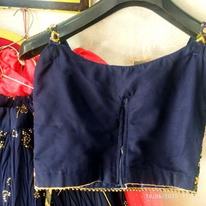 Nevi Blue + Multi Lehenga