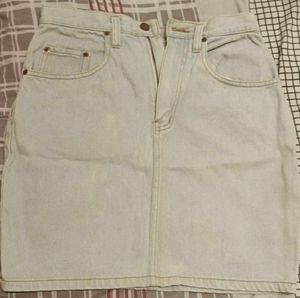Light Blue Denim Bodycon Skirt