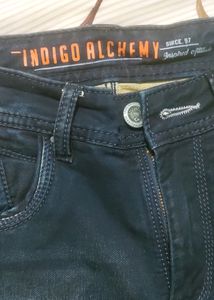 Dark Blue Shaded Jeans