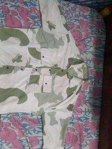 Vintage Camo Button-Down Shirt