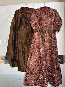 Elegant long jacket & Skirt set