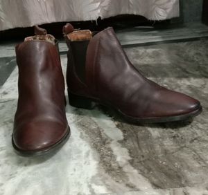 Coffee Brown Laceless Boots
