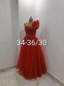 Stunning Red Ethnic Gown